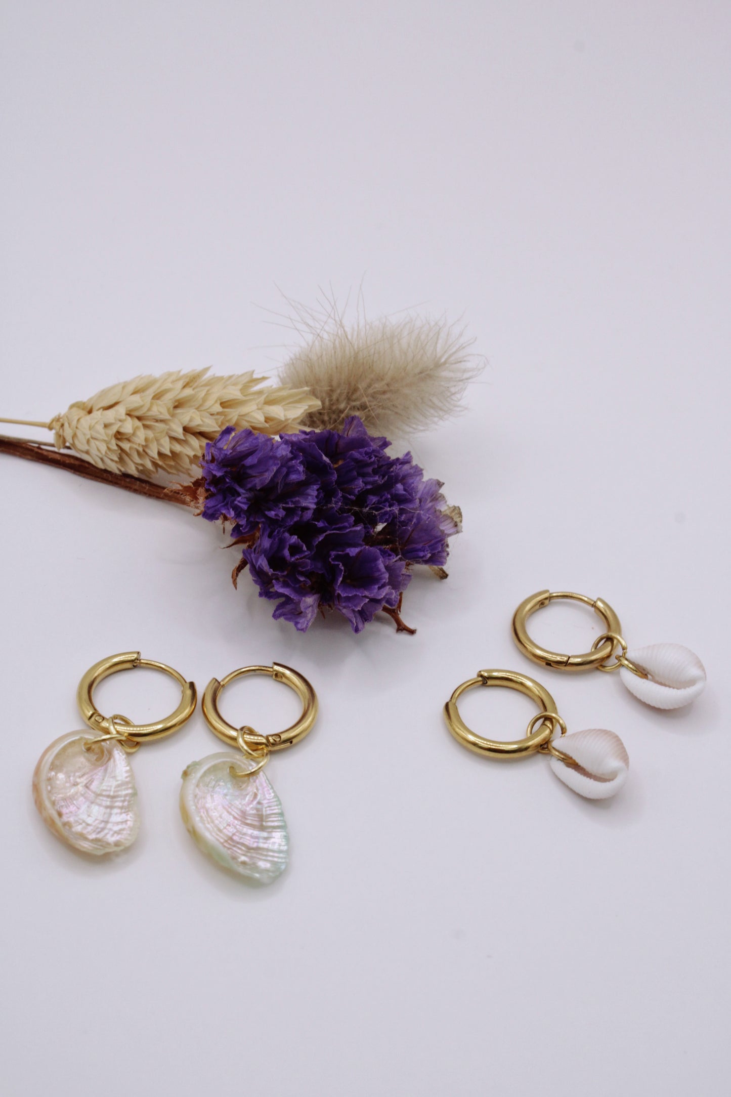 Boucles ORMEAUX - Collection coquillages
